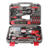 red tool set tools with cordless screwdriver