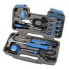 small blue tool set tools