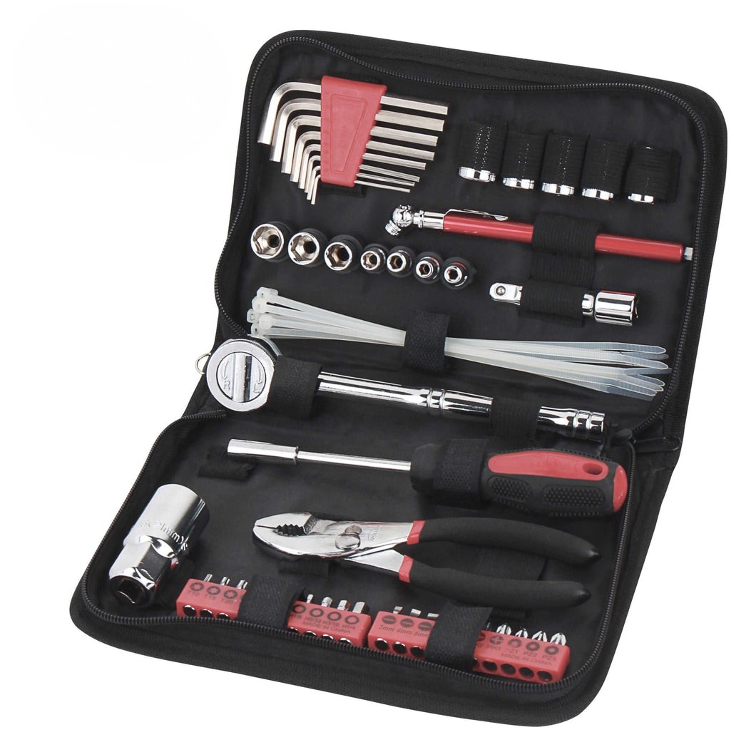56 Piece Metric Auto Tool Set In Zipper Case 