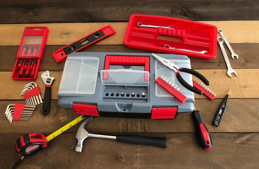53 Piece Household Tool Kit with Tool Box