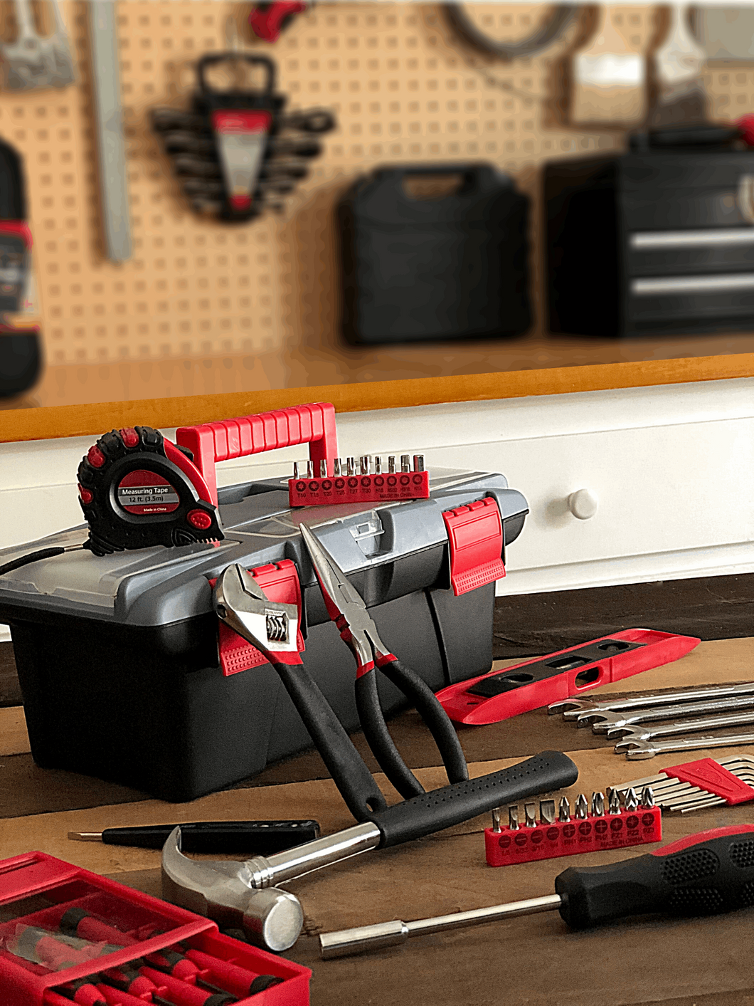 53 Piece Household Tool Kit with Tool Box