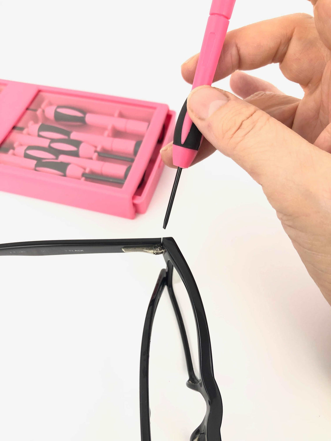 53 Piece Household Tool Kit with Tool Box Pink