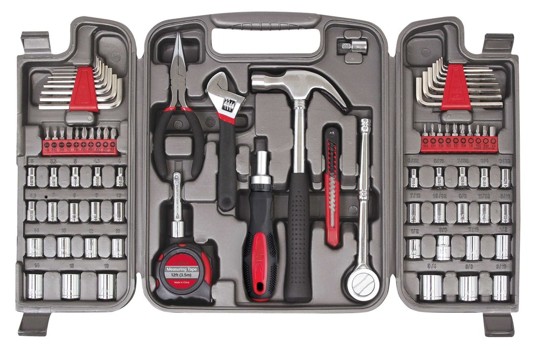 most reached-for hand tools and sockets used for automotive, mechanical and household repairs. 