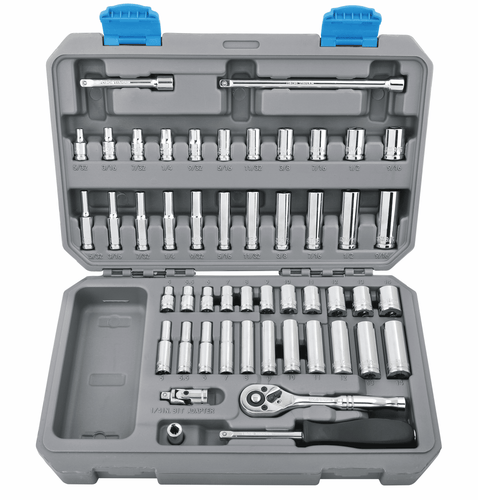 1/4 drive socket set, deep and regular sockets