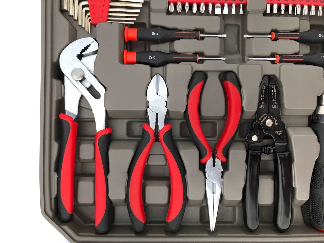 95 Piece Mechanics Tool Set in Metric and SAE for Small Engine, Mechanical and General Repairs
