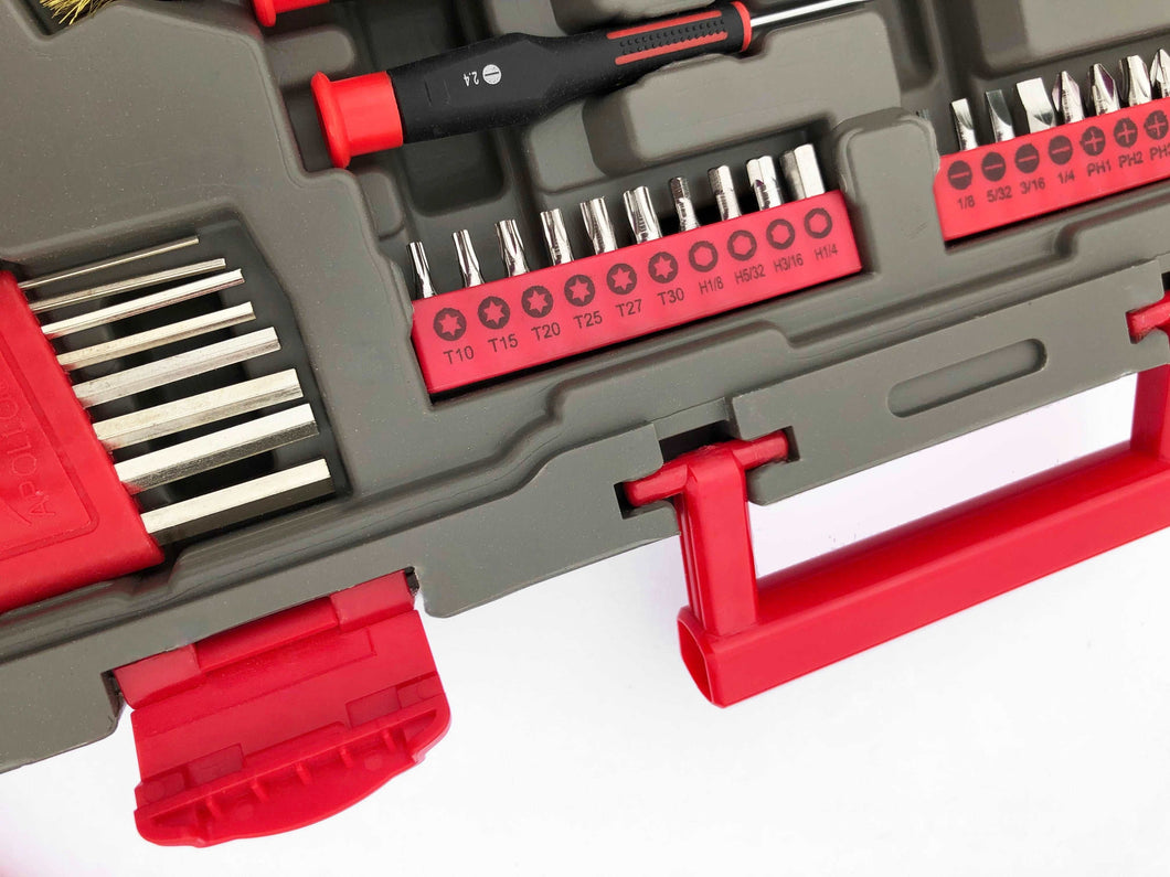 95 Piece Mechanics Tool Set in Metric and SAE for Small Engine, Mechanical and General Repairs