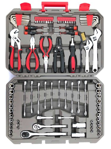 95 Piece Mechanics Tool Set in Metric and SAE for Small Engine, Mechanical and General Repairs