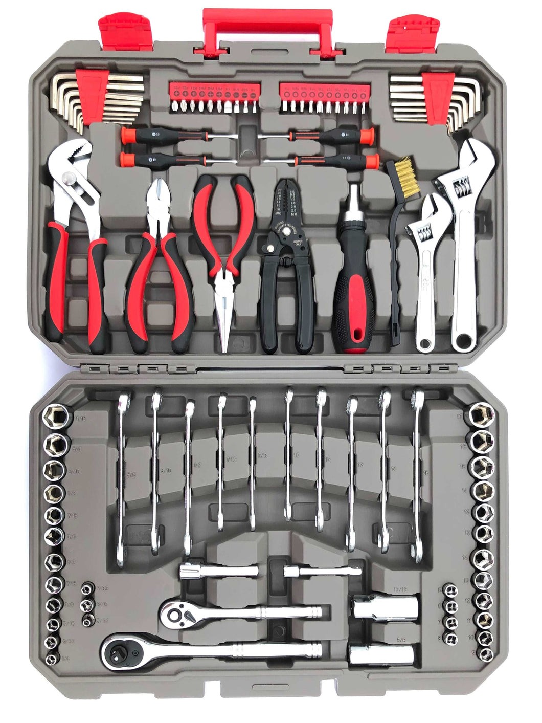 95 Piece Mechanics Tool Set in Metric and SAE for Small Engine, Mechanical and General Repairs